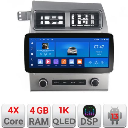 Navigáció Audi Q7 2005-2015 Edotec 4+64 12.3 hüvelykes Incell 1K android Wifi 5Ghz gps internet