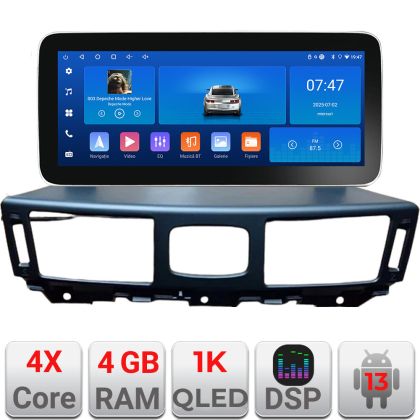 Navigáció Infinity Q70 M37 2012-2019 Edotec 4+64 12.3 hüvelykes Incell 1K android Wifi 5Ghz gps internet