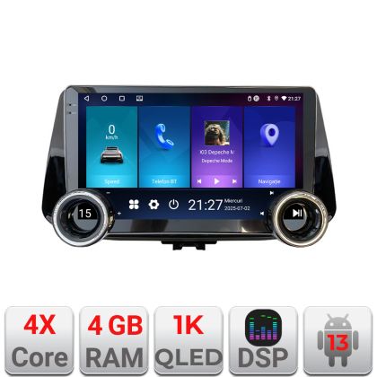 Navigatie Hyundai I30 2017- Kit-1041 Edotec  4+64 10.5 inch Incell 1K android Wifi 5Ghz gps internet  Cor