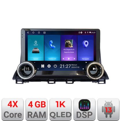 Navigatie Mazda 3 2014-2019 Edotec 4+64 10.5 inch Incell 1K android Wifi 5Ghz gps internet