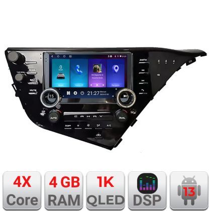 Navigáció Toyota Camry 2017-2021 Edotec 4+64 10.5 hüvelykes Incell 1K android Wifi 5Ghz gps internet