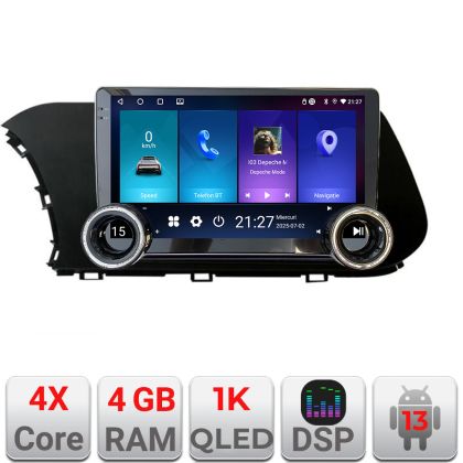 Navigatie Hyundai I20 2020- Kit-i20 Edotec  4+64 10.5 inch Incell 1K android Wifi 5Ghz gps internet  