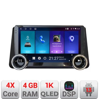 Navigatie Nissan Micra 2014-2019 Edotec  4+64 10.5 inch Incell 1K android Wifi 5Ghz gps internet  