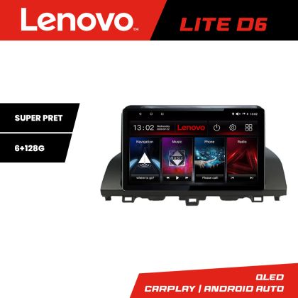Navigatie Honda Accord 2019-2022 Lenovo QLED Octa core 6+128 DSP Wifi 5Ghz Android radio gps internet Kit-+LITE-10-6+128