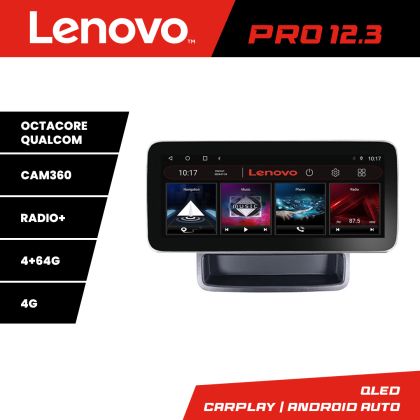 Navigáció Renault Traffic 2009-2014 Lenovo Qled 12.3 hüvelykes Octa Core 4+64 360 DSP ADAS Carplay android auto rádió internet Kit-+PRO-12.3-4+64+KIT-10-9