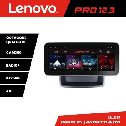 Navigáció Renault Traffic 2009-2014 Lenovo Qled 12.3 hüvelykes Octa Core 8+256 360 DSP ADAS Carplay android auto rádió internet Kit-+PRO-12.3-8+256+KIT-10-9