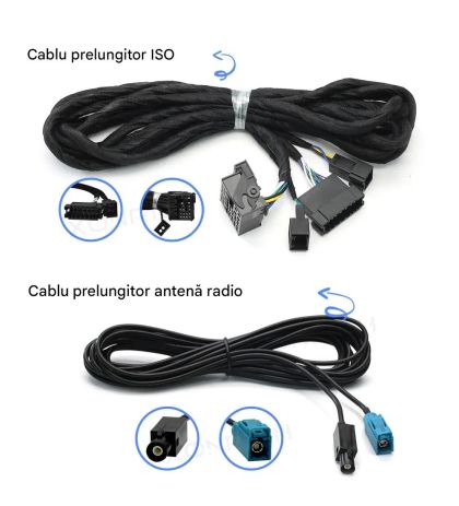 Cablaj de alimentare antena radio pentru masinile Mercedes E W211 si CLS W218 intre anii 2002-2009