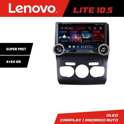 Navigatie Citroen C4 2011-2016 Kit-241 Lenovo  8 core 4+64 10.5 inch Incell 1K android Wifi 5Ghz gps internet  C