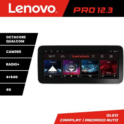 Navigatie grupul VW K-933 Lenovo PRO 4+64 12.3 inch qled android 4G DSP gps internet  8Core