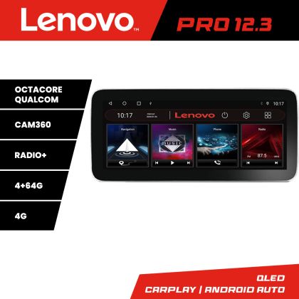 Navigatie Kia Ceed 2020- Lenovo PRO 4+64 12.3 inch qled android 4G DSP gps internet  8Core