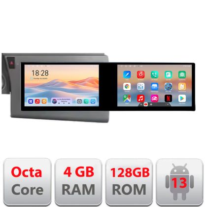 Navigatie Audi A6 C6 2004-2010 Edotec 8 core 4+64 10.5 inch Incell 1K android Wifi 5Ghz gps internet