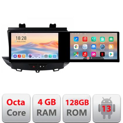 Navigatie Opel Grandland X Crossland X 2016-2020 Edotec 8 core 4+64 10.5 inch Incell 1K android Wifi 5Ghz gps internet