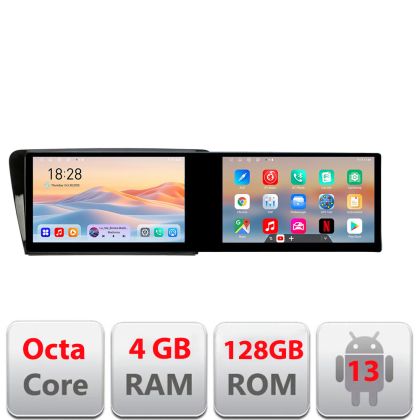 Navigatie Skoda Rapid Seat Toledo 2013+ Edotec 2 ecrane  8 core 4+128 21.6 inch Incell android Wifi 5Ghz gps internet  Kit-rapid