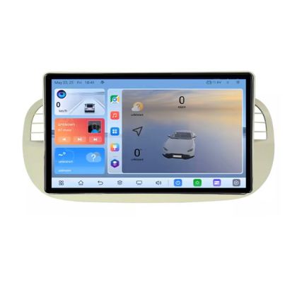 Navigáció Fiat 500 2007-2015 Android rádió gps internet 8+128 2K képernyővel