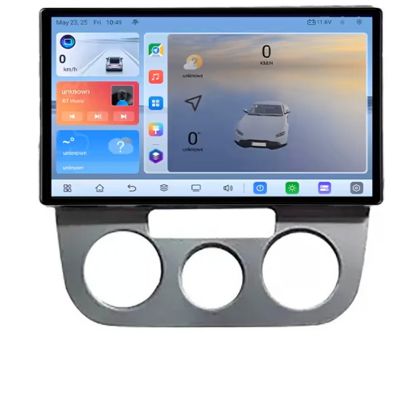 Navigatie VW Golf 5 2004-2010 clima manuala Android ecran Qled 2K Octa core 4+32 KIT-golf5-manual+EDT-E410V3