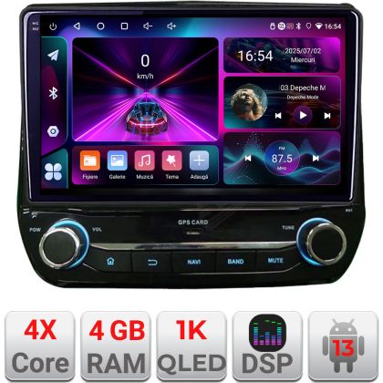 Dedikált navigáció Ford Fiesta 2020 - Android QLED octa core 4+64 4G DSP FHD Carplay android-auto rádió gps készlet-+EDT-E309v3