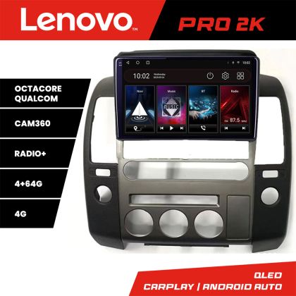 Dedikált navigáció Nissan Pathfinder és Navara autókhoz gyári navigációval Lenovo Qled 2K Octa Core 4+64 360 DSP Carplay android-auto gps PRO-2K-9-4+64