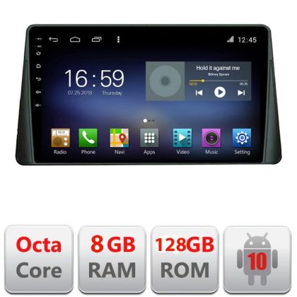 Ford Focus 4 Kuga 2018-2023 Octa Core navigáció Android Rádióval Bluetooth Internet GPS WIFI DSP 8+128GB 4G