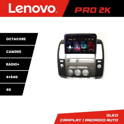 Dedikált navigáció Nissan Pathfinder és Navara autókhoz gyári navigációval Lenovo Qled 2K Octa Core 4+64 360 DSP Carplay android-auto gps PRO-2K-9-4+64