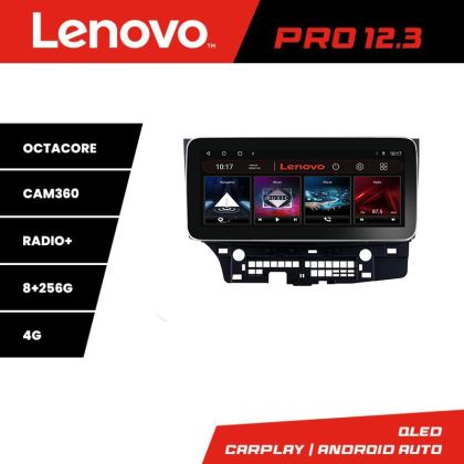 Navigáció MITSUBISHI LANCER K-037 Lenovo PRO 8+256 12,3 hüvelykes qled android 4G DSP gps internet 8Core