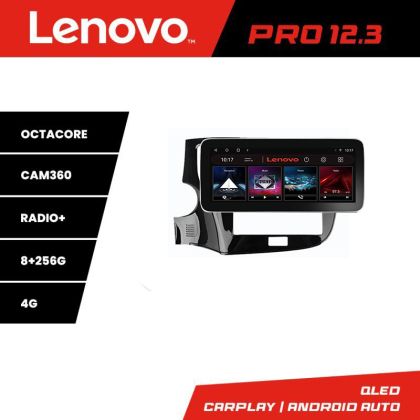 Navigáció Mitsubishi Oultander 2020- K-1230-20 Lenovo PRO 8+256 12,3 hüvelykes qled android 4G DSP gps internet 32