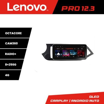 Navigáció Kia Picanto 2011-2015 K-217 Lenovo PRO 8+256 12,3 hüvelykes qled android 4G DSP gps internet