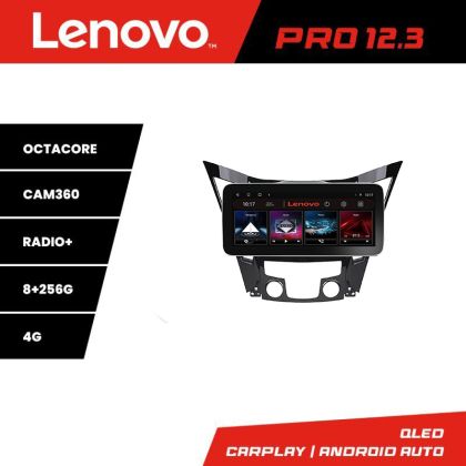 Navigáció Hyundai Sonata 2011-2015 K-259 Lenovo PRO 8+256 12,3 hüvelykes qled android 4G DSP gps internet