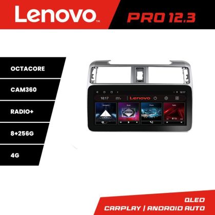 Navigáció Toyota 4runner 2009-2019 Lenovo PRO 8+256 12,3 hüvelykes qled android 4G DSP gps internet KIT-4runner
