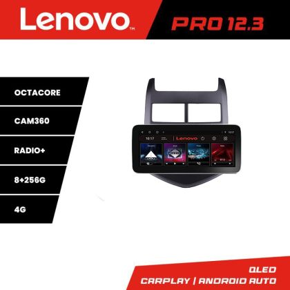 Navigáció Chevrolet Aveo 2010-2013 K-aveo10 Lenovo PRO 8+256 12,3 hüvelykes qled android 4G DSP gps internet