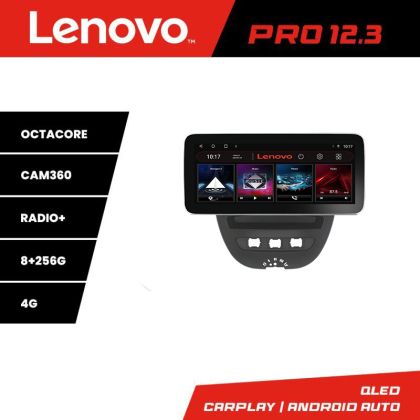 Navigáció Citroen C1 Peugeot 107 Toyota Aygo 2005-2014 Lenovo PRO 8+256 12,3 hüvelykes qled android 4G DSP gps internet KIT-C1 v1