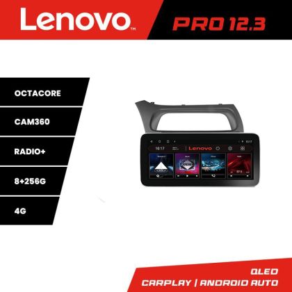 Navigáció Honda Civic Ferdehátú 2006-2012 K-ferdehátú Lenovo PRO 8+256 12.3 hüvelykes QLED Android 4G DSP GPS internet és GPS WIF