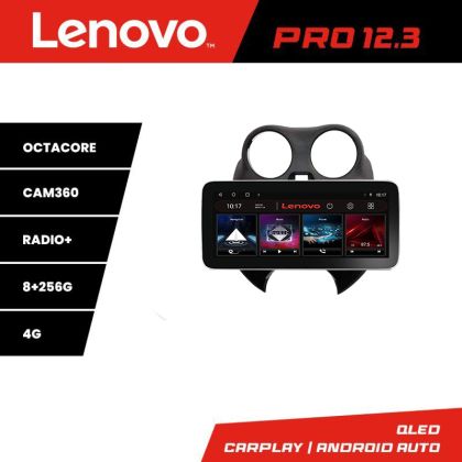 Navigáció Nissan Micra 2010-2014 Lenovo PRO 8+256 12,3 hüvelykes qled android 4G DSP gps internet KIT-micra2010