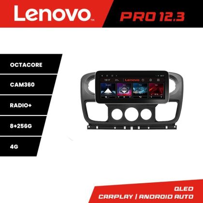 Navigáció Opel Movano, Renault Master 2010-2021 Lenovo PRO 8+256 12.3 hüvelykes qled android 4G DSP gps internet v2