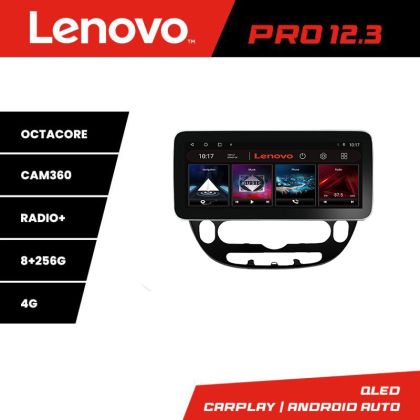 Navigáció Kia Soul 2014-2019 Lenovo PRO 8+256 12.3 hüvelykes qled android 4G DSP gps internet Kit-soul-2014