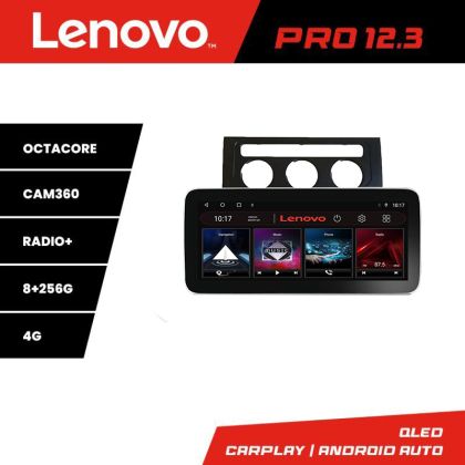 Navigáció VW Touran 2003-2009 automata klíma K-touran2 Lenovo PRO 8+256 12.3 hüvelykes qled android 4G DSP gps internet és GPS WI
