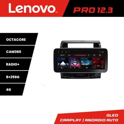 Navigáció Toyota Land Cruiser V8 L200 2009-2020 Lenovo Qled 12.3 hüvelykes Octa Core 8+256 360 DSP ADAS Carplay android auto rádió internet kit-381-type-b+PRO-12.3-8+256+kit-10-9