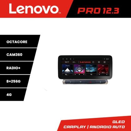 Navigáció Citroen C3 2017-2024 gyári színes képernyő Lenovo Qled 12.3 hüvelykes Octa Core 8+256 360 DSP ADAS carplay android auto rádió internet Kit-+PRO-12.3-8+256
