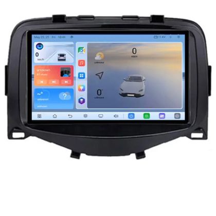 Navigáció Toyota Aygo Peugeot 108 Citroen C1 2016 - 2020 Képernyő 7" 4+32GB 8Core Android rádió GPS Internet wifi 4G Carplay EDT-E407