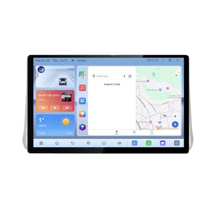 Navigatie dedicata Toyota RAV4 2018 Edonav ecran 13" 1K 4+64 Android Waze USB Navigatie 4G 360 Toslink Youtube Radio KIT-RAV4 si