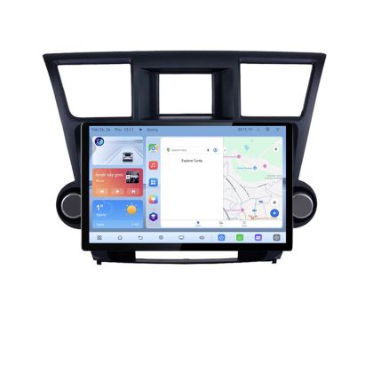 Navigatie Toyota Highlander 2007-2013 Qled 1K Octa Core 4+64 LTE 4G DSP Wifi 5Ghz android auto carplay radio gps internet EDT-E413V3