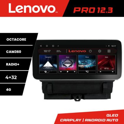 Navigáció Audi Q3 2011-2018 Lenovo PRO 4+64 12,3 hüvelykes qled android 4G DSP gps internet Kit-q3