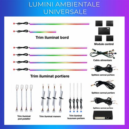 Lumini ambientale Toyota Yaris gen 4 2022- NIGHTVIBE, conectare Can-Bus
