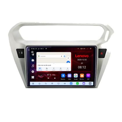 Navigatie Peugeot 301 Citroen C-Elisee Lenovo Kit-301 8 Core 2.2 Ghz 8+128 Qled Incell 1K Android 360 Carplay DSP AHD 1080P ADAS 4G Wifi 5Ghz Bluetooth PRO
