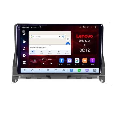 Navigatie Mercedes W204 2008-2012 Lenovo Kit-W204 8 Core 2.2 Ghz 8+128 Qled Incell 1K Android 360 Carplay DSP AHD 1080P ADAS 4G Wifi 5Ghz Bluetooth PRO