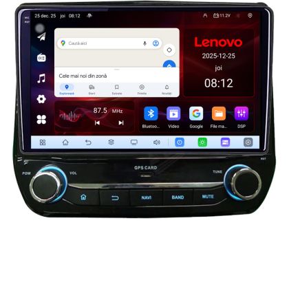 Navigatie dedicata Ford Fiesta 2020- Lenovo 8 Core 2.2 Ghz 8+128 Qled Incell 1K Android 360 Carplay DSP AHD 1080P ADAS 4G Wifi 5Ghz Bluetooth PRO