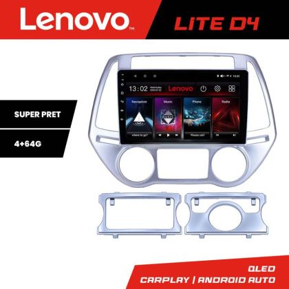 Navigatie Hyundai I20 2011-2014 manual si automat Android radio gps internet 4+64 Lenovo