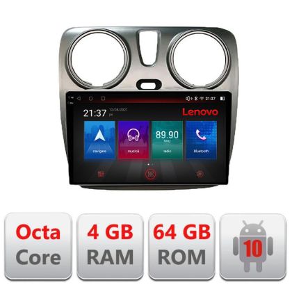 Dedikált navigáció Dacia Dokker Android rádió bluetooth internet DSP 8Core 4 GB RAM Carplay android auto 360