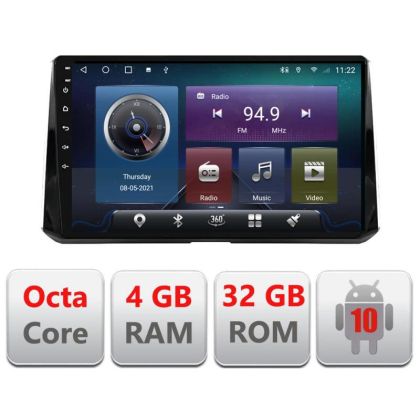 Navigatie Toyota Corolla 2019- C-388-levin Octa Core cu Android Radio Bluetooth Internet GPS WIFI 4+32GB