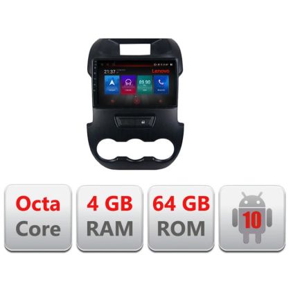 Ford Ranger 2011-2015 E-245 Octa Core navigáció Android rádióval, Bluetooth internettel, GPS-szel, WIFI DSP-vel, 4+64GB 4G-vel