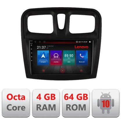 Navigáció Dacia Sandero 2012-2020 var B Android rádió gps internet Octa Core 4+64 LTE kit-sandero-variantb+EDT